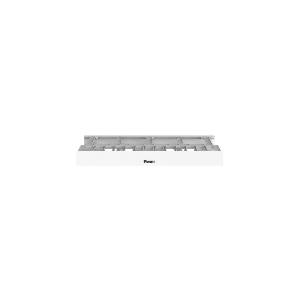 Organizador de Cables Horizontal NetManager de Alta Densidad, Doble (Frontal y Posterior), Para Rack de 19in, 1UR, Color Blanco