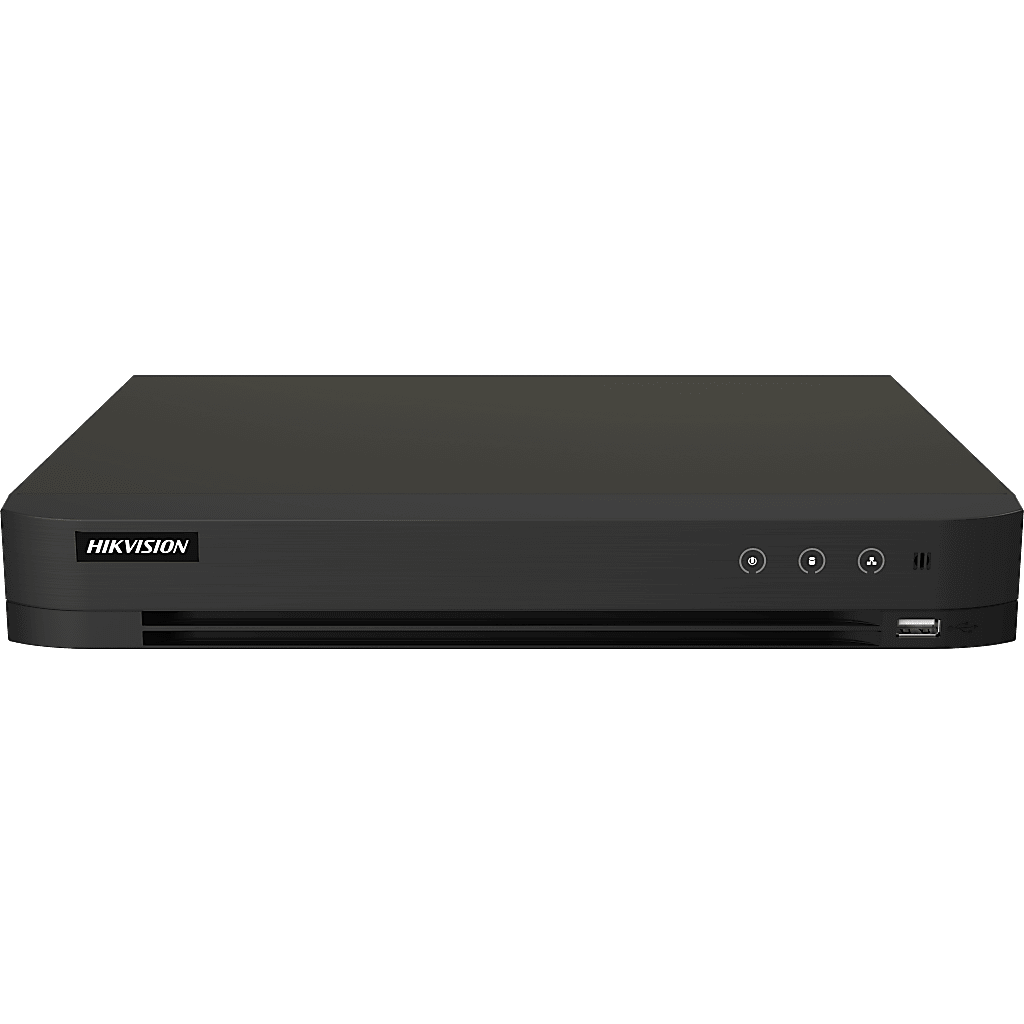 DVR 16 Canales TURBOHD + 16 Canales IP / 8 Megapixel (4K) / Audio Bidireccional / GUANLAN / Reconocimiento Facial / ACUSEARCH / 2 Bahias de Disco Duro / Salida de Video en 4K / H.265+