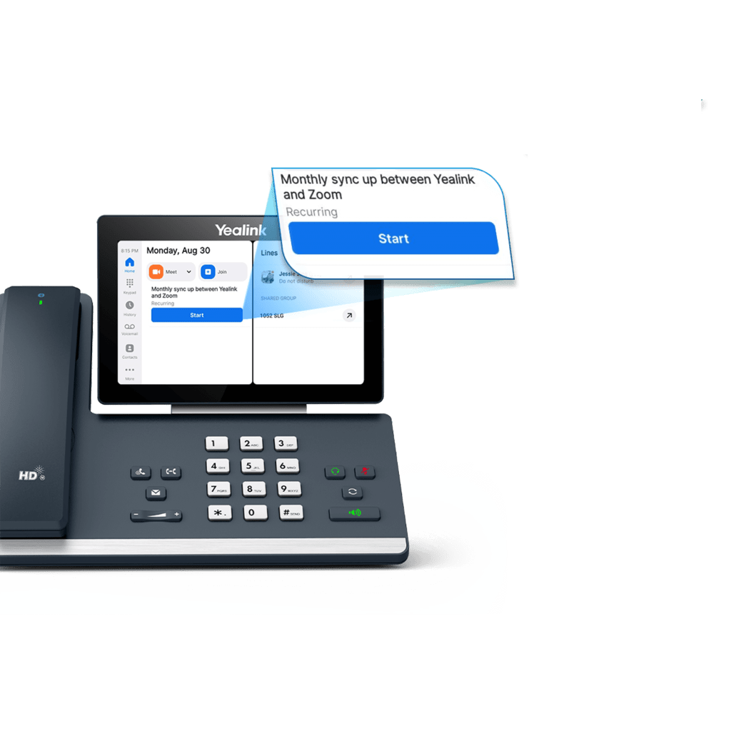 Teléfono IP MP58-WH-E2 con Integración Nativa a Zoom y Tecnología Acoustic Shield de Doble Micrófono