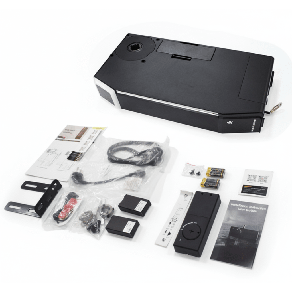 kit D / Puertas de Garage / 1/2HP / Silencioso / WIFI / Iluminación LED / Montaje lateral Estetico / Cerradura Inalambrica / 2 Controles Inalambricos .