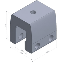 Clamp de Sujeción para Paneles Solares / M2 Clamp V2 / Aluminio Serie 6000 / Sin Perforaciones / Lámina Engargolada / 187 g / Tornillos Acero Inoxidable