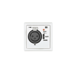BASE DE ENTRADA MICROFÓNICA XLR PREAMPLIFICADA. BLANCO
