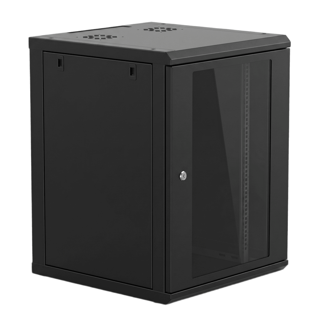 Gabinete de Pared 16U de 635 mm de Profundidad, Rack de 19 in en Acero Reforzado: Compacto y Resistente para Soluciones Profesionales
