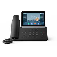 Teléfono IP Ejecutivo SIP-T87W de Yealink con Pantalla Táctil Ajustable de 7 Pulgadas Wi-Fi 6 Bluetooth 5.0 y Cancelación de Ruido por IA