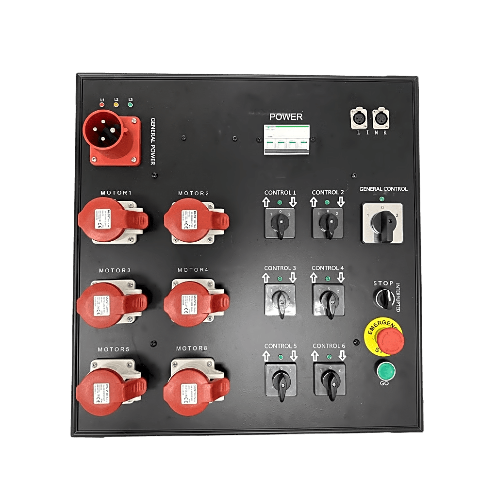 Controlador de Polipastos Eléctricos de Control Directo |6 Vías | Trifásico 110V AC 60Hz