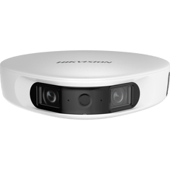 PanoVu Series / Vista Panorámica 180° / 32 Megapixel en Total / 2 Micrófonos Integrados / IP65 / PoE+ / Micro SD / Ideal para Grabar Partidos de Futbol