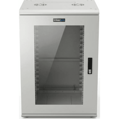 Gabinete Rackeable / 18 Unidades / 19 Pulgadas / Puerta de Cristal / Capacidad de Carga 750 Kg / Dimensiones 600x605x930 mm (23.6x23.8x36.6 in)