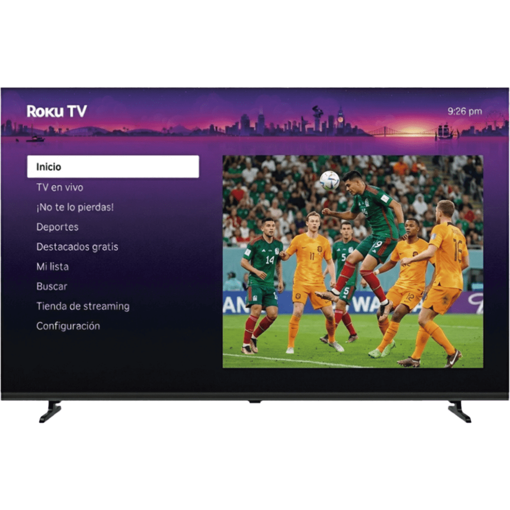 ROKU SmartTV QLED 40 Pulgadas / Dolby audio / 3 puertos HDMI / Resolucion Full HD / WiFi Integrado / VESA 100x100 mm