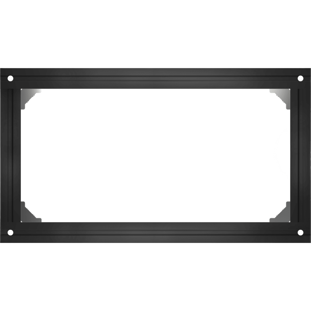 Soporte Modular 1x1 / Compatible con DS-D40W-2F / Negro / Pintura Electroestática / Instalación Rápida / Ligero y Delgado