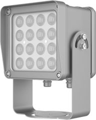 Lampara IR de Luz Continua / 16 Lámparas LED / Distancia Efectiva 16 a 25 metros / Cobertura 40° / Exterior IP66