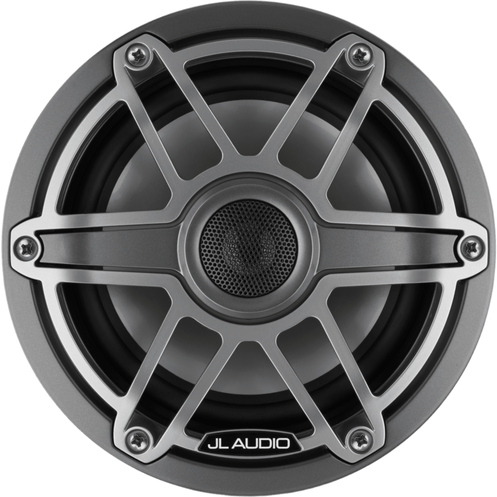 Bocinas Náuticas JL Audio M6 / 6.5" / Coaxial / 75 W RMS / 89.5 dB / Rejilla Deportiva de Titanio / 4 &Omega; / 55 Hz-25 kHz