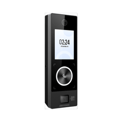 Terminal Facial Min Moe WiFi & PoE con Botón de Llamada y LECTOR DE QRs FISICO / Exterior IP65 / Tarjetas Virtuales Bluetooth con HikConnect Teams / 1000 Rostros / HIK-IA