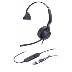 Diadema Alámbrica Yealink UH42 Mono con Audio HD y Conectividad USB-C/A Certificada con Microsoft Teams