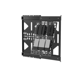 Montaje Deslizante de Almacenamiento AV | Capacidad de Carga 10 kg (22 lbs) | Rango de Deslizamiento 300 mm | Fabricado en Acero | Sistema de Sujeción Quick-Release sin Herramientas