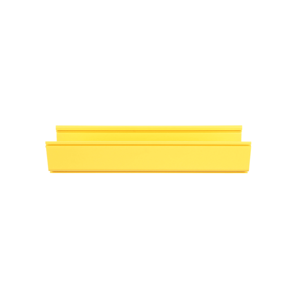 Canaleta FiberRunner™ 6X4, de PVC Rígido, Color Amarillo, 3 m de Largo