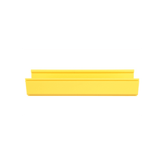 Canaleta FiberRunner™ 6X4, de PVC Rígido, Color Amarillo, 3 m de Largo