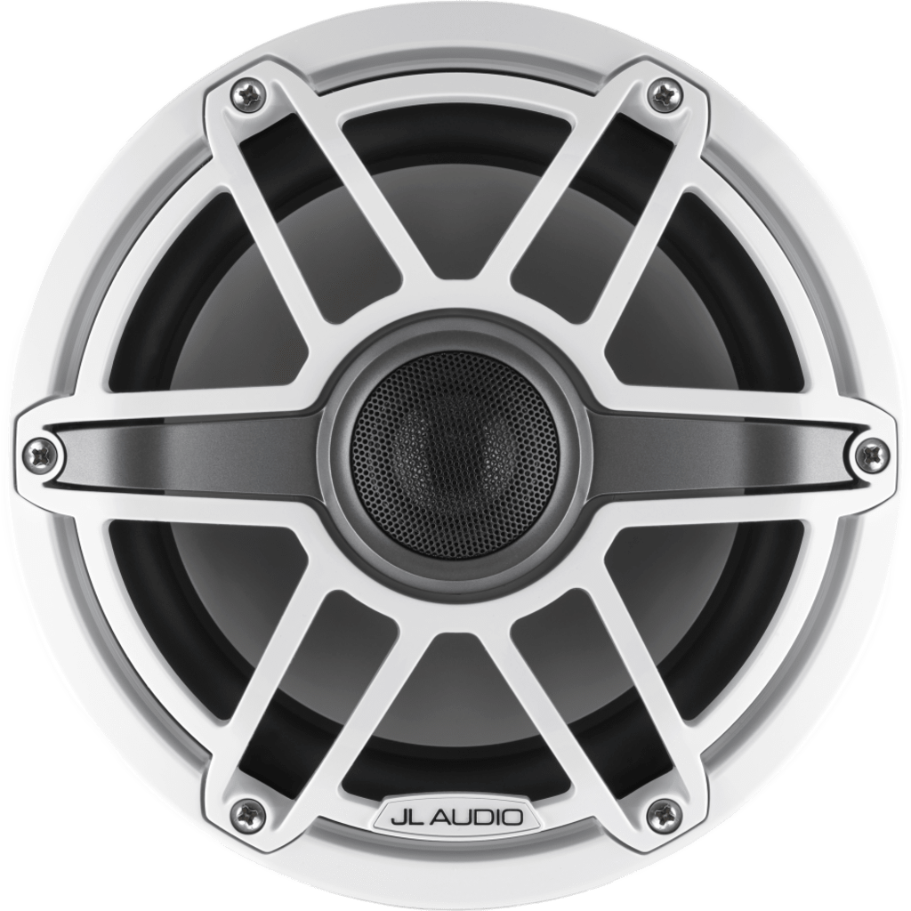 Bocinas Náuticas Coaxiales 8.8" (224 mm) / 125 W RMS / 90.5 dB / 38 Hz-20 kHz / 4 &Omega; / Polipropileno con Mica / Tweeter Cúpula de Seda / Rejilla Deportiva Blanca