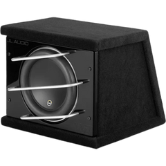 Subwoofer con Carcasa para Coche / 10″ / 750 W RMS / Impedancia 3 &Omega; / Carcasa Sellada Orientada hacia Atrás / Rejillas con Barras de Aluminio / Terminal de Conexión de 5 Vías / ProWedge W7AE