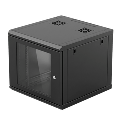 Gabinete de Pared 9U de 635 mm de Profundidad, Rack de 19 in en Acero Reforzado: Compacto y Resistente para Soluciones Profesionales