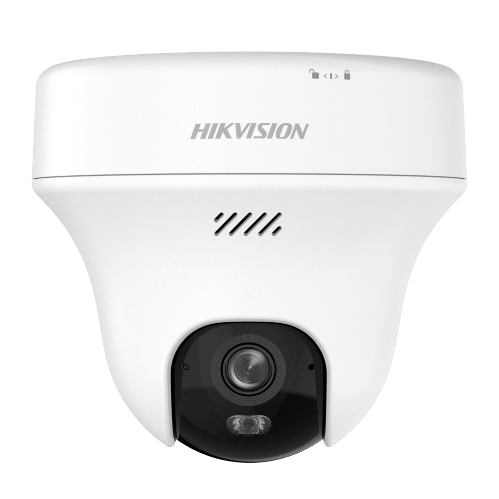 Turret PT IP 3 Megapixel (2K) Megapixel / Lente 2.8 mm / Dual Light (10 mts IR + 10 mts Luz Blanca) / Wi-Fi 6 / Interior / ACUSENSE / dWDR  / H.265 / Audio Bidireccional (Micrófono y Bocina) / 5 VCD