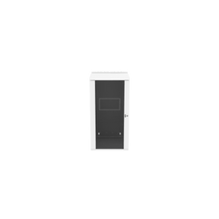 Gabinete PanZone de Montaje en Pared, de 19in, Puerta con Ventana de Seguridad, 26 UR, 762mm de Profundidad, Color Blanco