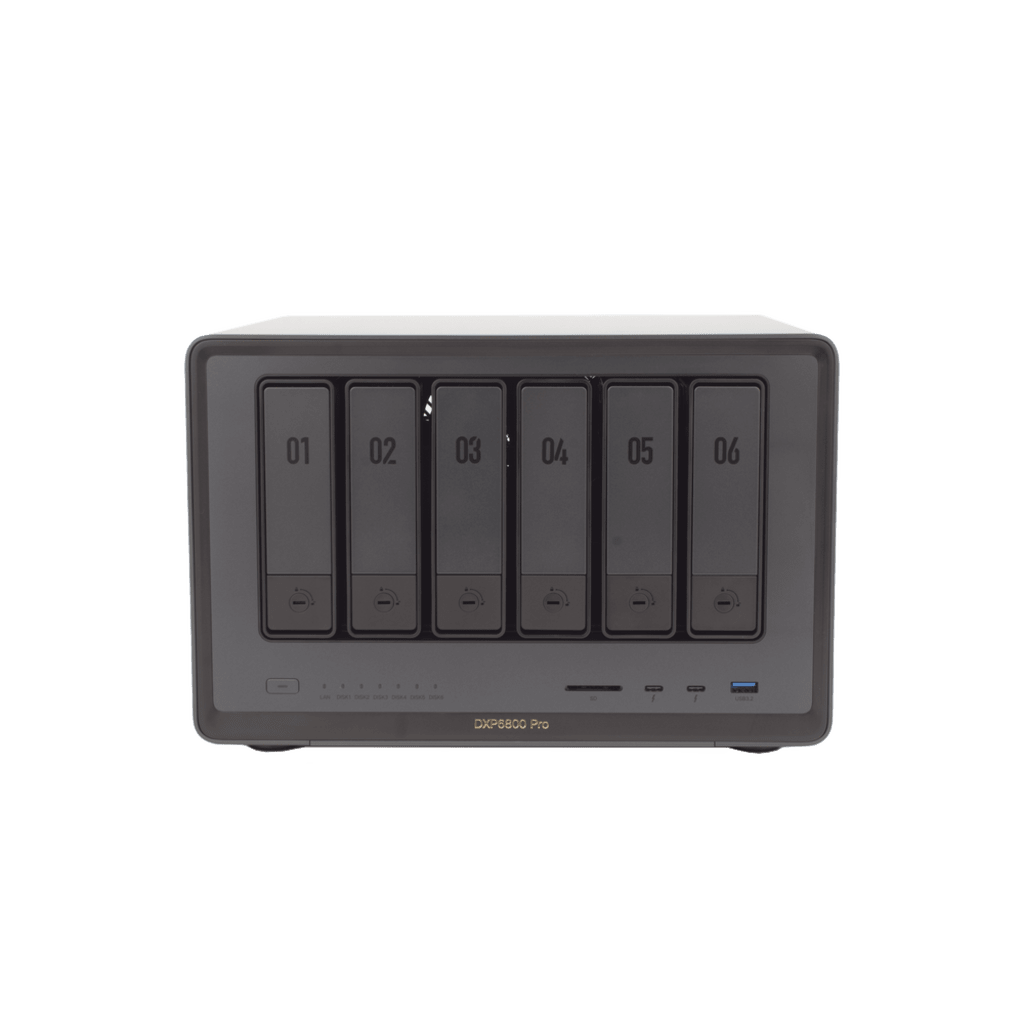 NAS UGREEN NASync DXP6800 Pro / Intel Core i5-1235U 10 Núcleos / 6 Bahías SATA + 2 M.2 NVMe / 2 Puertos Thunderbolt 4 / 2 Puertos 10GbE / 8K HDMI / PCIe 4.0 x4 / DDR5 Hasta 64GB / Compatibilidad Multiplataforma