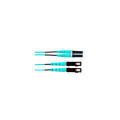 Jumper de Fibra Optica Multimodo 50/125 OM4, LC-SC Duplex, LSZH, Color Aqua, 6 Metros (19.69 Pies)