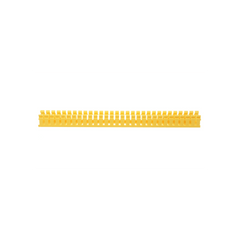 Canaleta Ranurada de PVC sin Tapa, Tipo H (Tapa Abisagrada), 2 in de Ancho, 2 in de Alto y 3048 mm de Largo, Color Amarillo