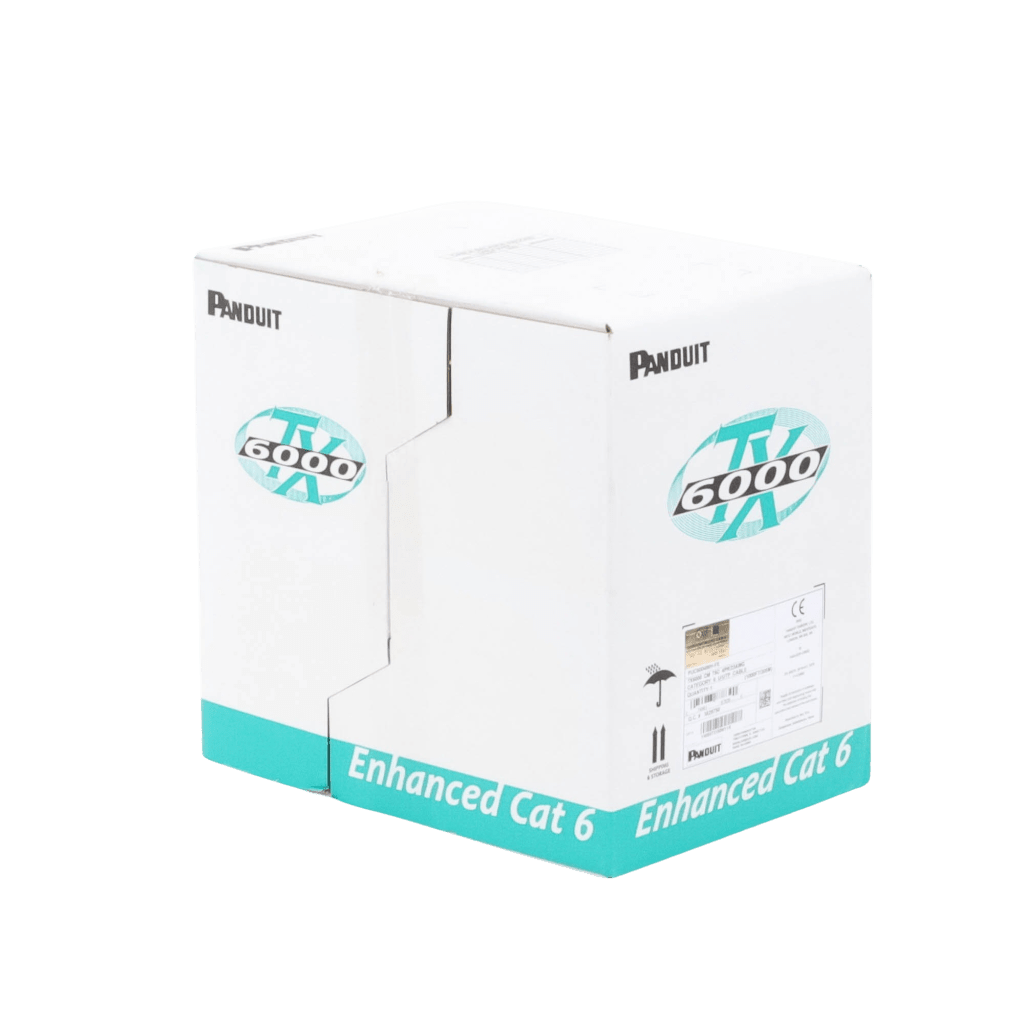 Bobina de Cable UTP 305 Metros (1000 Pies) de Cobre, TX6000? PanNet, Reelex, Naranja, Categoría 6 Mejorado (23 AWG), PVC (CM), de 4 Pares