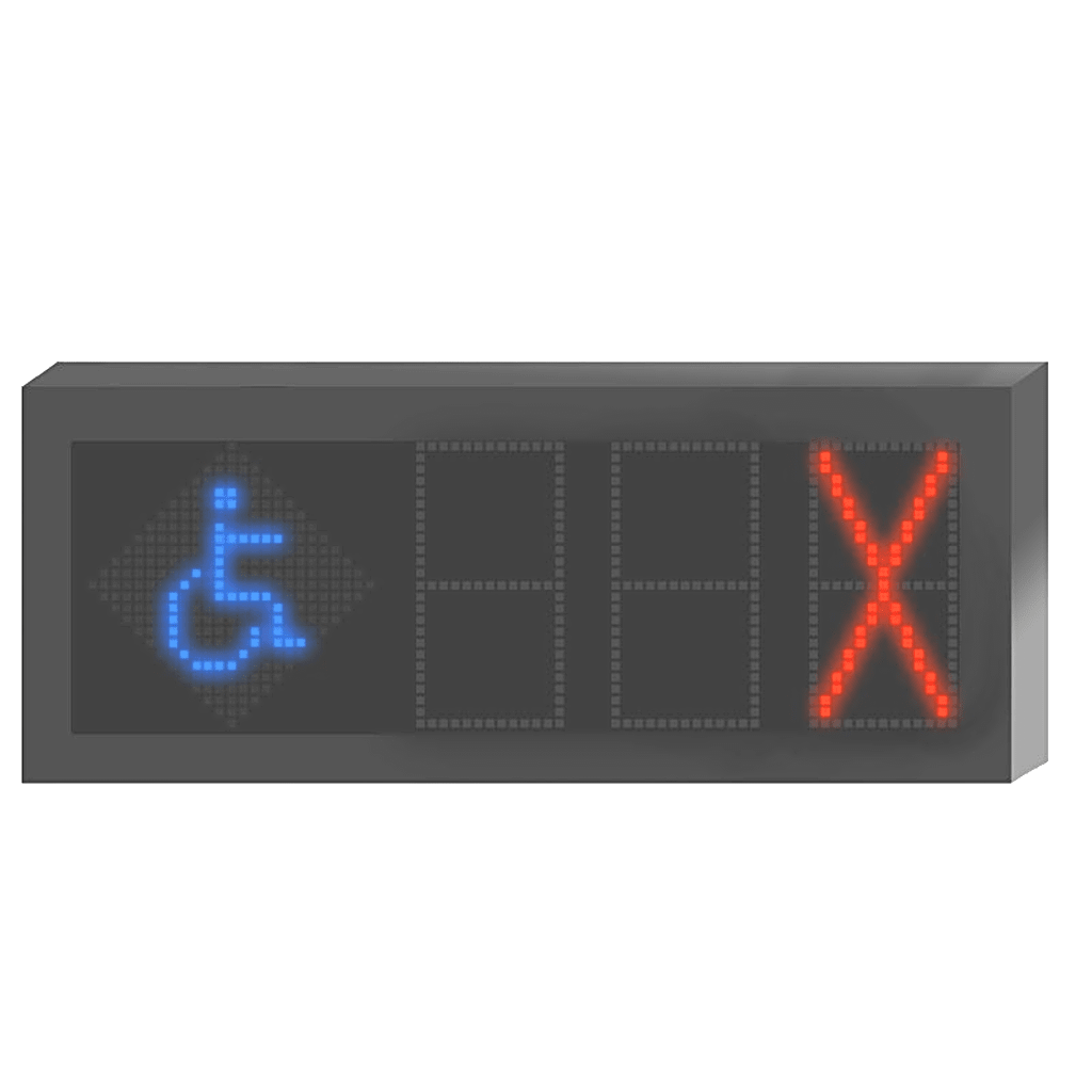 Panel LED Indicador de Estacionamiento Hikvision / 3 Dígitos con Flecha Direccional / Pantalla 7 Colores / Comunicación RS485-RJ45 / Montaje Colgante / Visualización Tiempo Real / Iconos Especiales