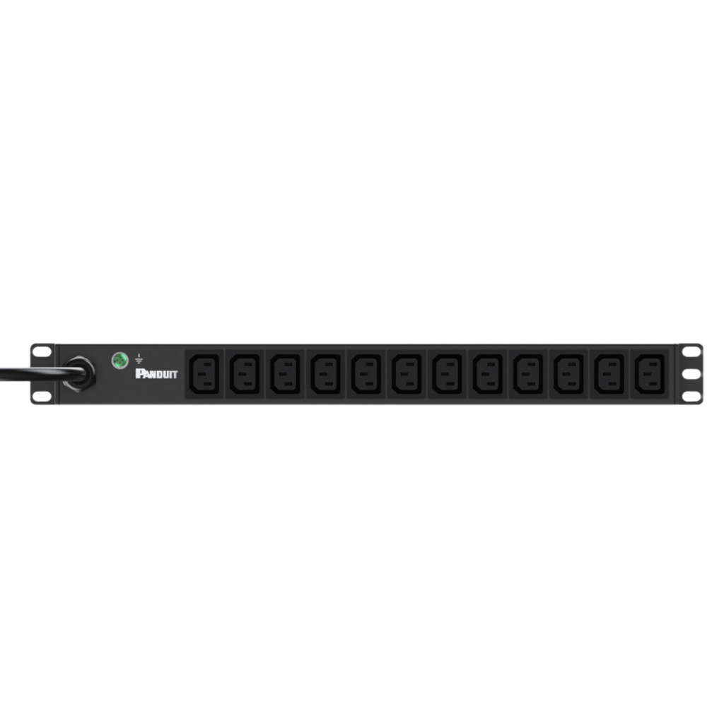 PDU ES2P Básico para Distribución de Energía, Enchufe de Entrada NEMA L6-20P, Con 12 Contactos C13, Instalación Horizontal de 19in, 1UR, 20 Amp, 220 Vca