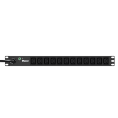 PDU ES2P Básico para Distribución de Energía, Enchufe de Entrada NEMA L6-20P, Con 12 Contactos C13, Instalación Horizontal de 19in, 1UR, 20 Amp, 220 Vca