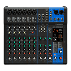 Mezcladora de Audio | 12 Canales | 6 Entradas de Micrófono/línea | 2 Entradas Estéreo | Efectos Integrados | Alimentación Phantom | USB | Con Perillas de Nivel