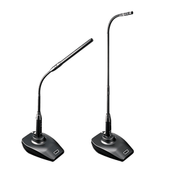 Transmisor de Micrófono de Mesa | System 20 PRO | Conector XLR-F para Micrófono Gooseneck | Batería de Ión-Litio | Pantalla OLED | USB Type-C | 10-20 Canales Simultáneos | AES128