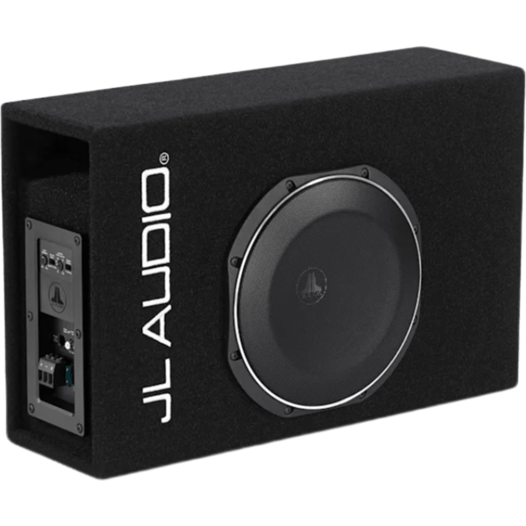 Subwoofer Amplificado para Coche / 10″ / Amplificador Integrado 400 W RMS / Impedancia Nominal 0.25 &Omega; / Caja con Puertos / Cono de Polipropileno Relleno de Minerales / Rejillas Incluidas / MicroSub+ TW1
