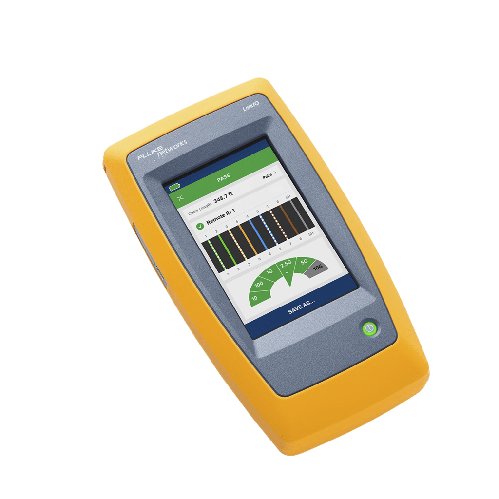 Kit Avanzado de Calificador de Red LinkIQ, Para Verificar Rendimiento de Cableado Hasta 10Gbps Basado en Frecuencia, con Pantalla Multitáctil a Color