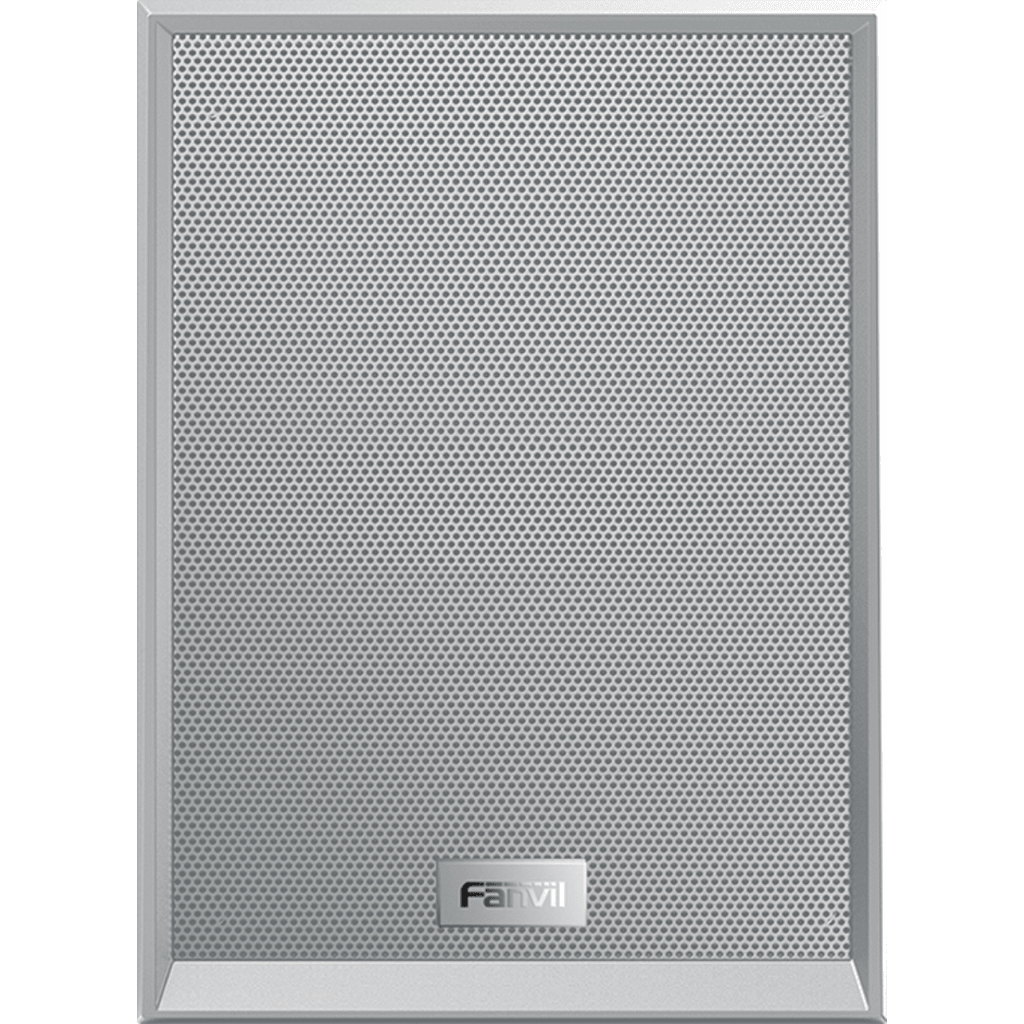 Altavoz SIP IP Color Blanco para voceo y paging, 2 líneas SIP, potencia de hasta 15W,  alimentación vía PoE