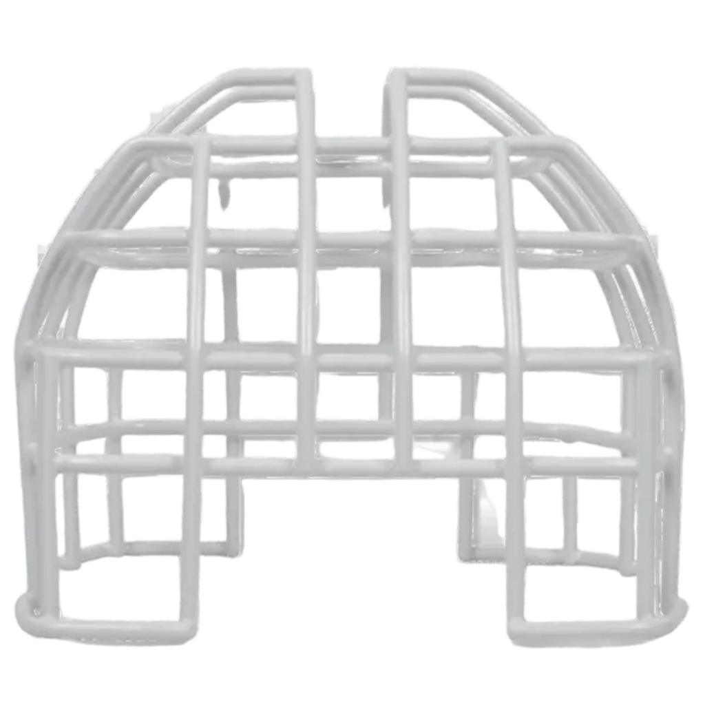 Protector De Rejilla Anti Vandalismo Y Golpes Accidentales, Color Blanco, Para Sirenas/Estrobos/Bocinas System Sensor, Montaje En Superficie, 7.49"Altox6.74"Anchox6.09"Profundidad