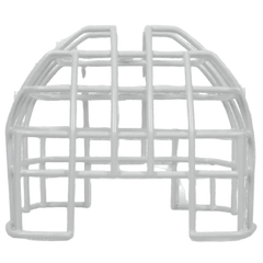 Protector De Rejilla Anti Vandalismo Y Golpes Accidentales, Color Blanco, Para Sirenas/Estrobos/Bocinas System Sensor, Montaje En Superficie, 7.49"Altox6.74"Anchox6.09"Profundidad