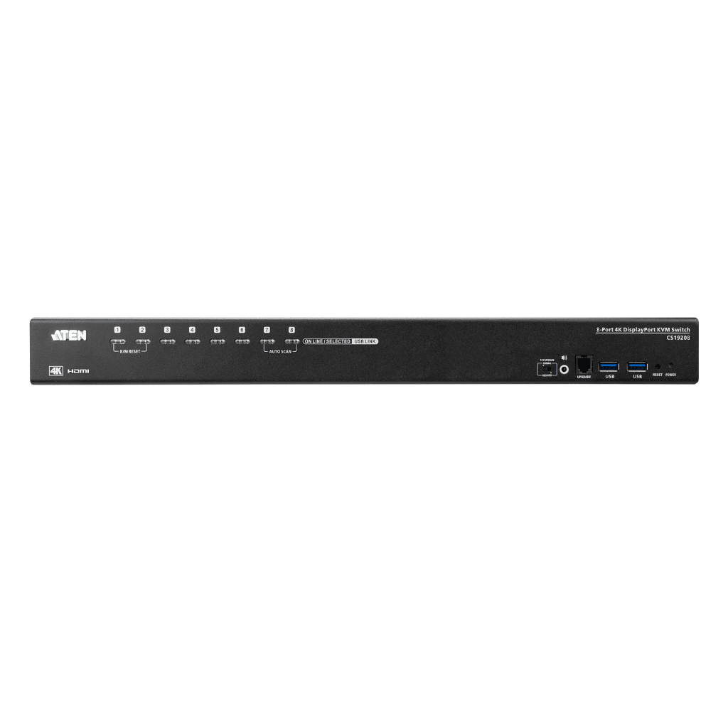 Conmutador KVM USB 3.0 4K | DisplayPort de 8 puertos