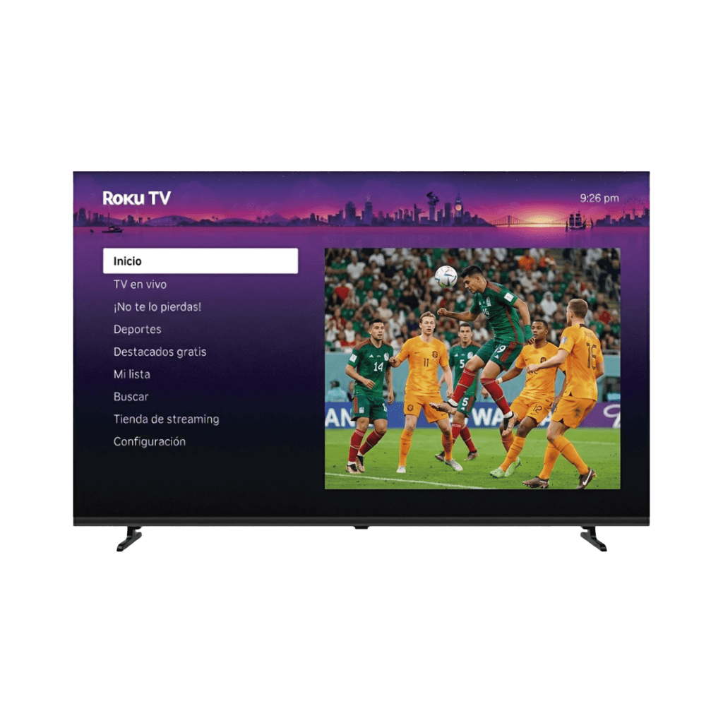 SmartTV QLED 50 Pulgadas 4K UHD / Resolución 3840x2160 / 3 HDMI con ARC / Wifi Integrado / Smart TV ROKU / VESA 200x200 mm