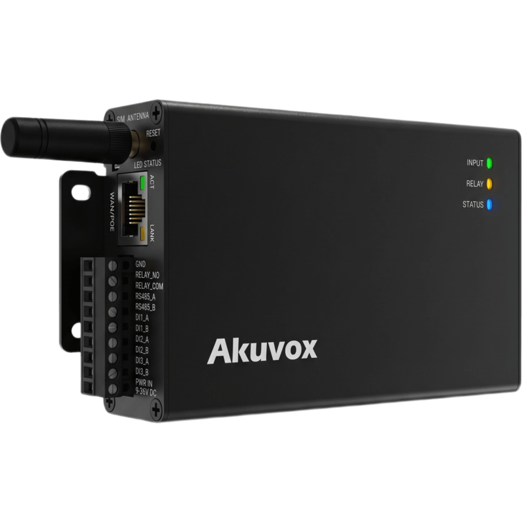 Controlador LTE Con Administración en la Nube / Acceso por App / Acceso por Llamadas Telefónicas / 2 Relés / 2 Entradas / PoE 802.3af / BLE 5.0 / Ethernet 10/100 Mbps