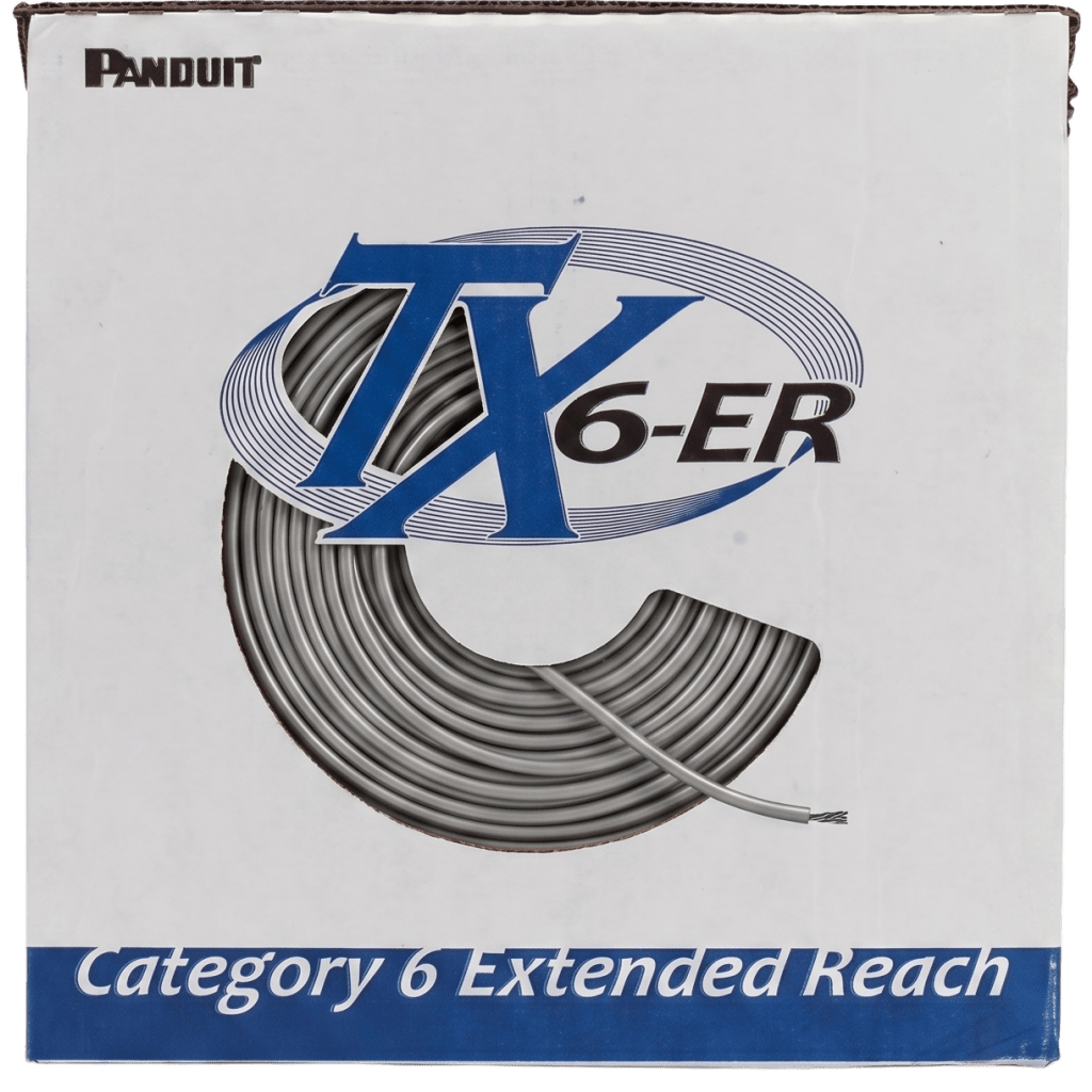 Bobina de Cable UTP de 4 Pares, Cat6 de Rango Extendido, 22 AWG, CMR (Riser), Color Gris, 305 m