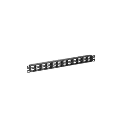 Panel de Parcheo Modular Mini-Com (Sin Conectores), Plano, Sin Blindaje, Alta Densidad, Números Pre-impresos, de 48 Puertos, 1 UR
