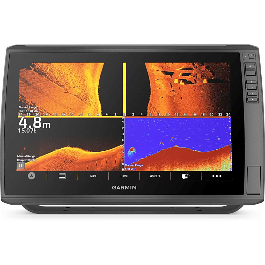 Plotter de Navegación Marino ECHOMAP™ Ultra 2 de 16 / GPS Multibanda y Multiconstelación / Sonda Integrada CHIRP, ClearVü y SideVü / IPX7 / NMEA 2000 y 0183 / Wi-Fi y Bluetooth / Garmin