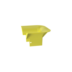 Accesorio de Control de Radio de Curvatura, Para Bajadas de Cable con Canaletas FiberRunner 4x4, Color Amarillo