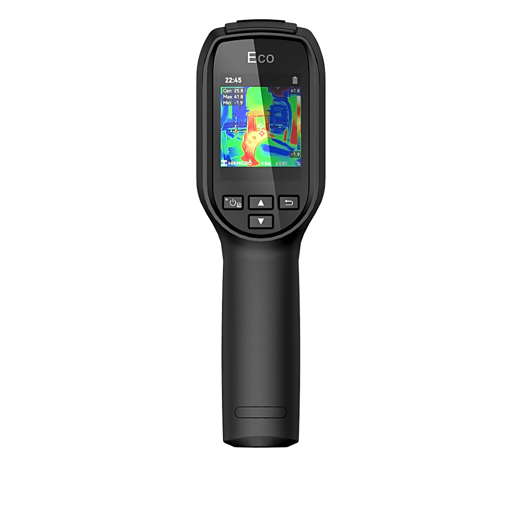 ECO - Cámara Termográfica Portátil / Rango de temperatura de -20 °C a 550 °C / Alta precisión ±2℃/±2% / Resolución super IR 240 x 240 / Pantalla LCD 2.4" / puntero láser / IP54 / Memor