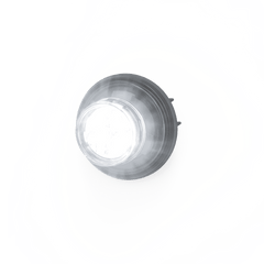 Estrobo Oculto de 12 LED, Rojo/Claro, Bisel Negro, Lente Transparente