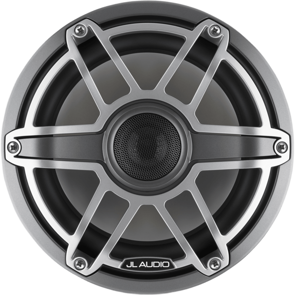 Bocinas Náuticas JL Audio M6 / 8.8" / Coaxial / Rejilla Deportiva de Titanio / 125 W RMS / 4 &Omega; / Iluminación LED Transflective