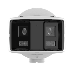 [ PROTECCIÓN ACTIVA ] Bala IP Panorámica 8 Megapixel / 180° / Lente 2.8 mm / Imagen a Color 24/7 / PoE / WDR 130° / IP67 / ACUSENSE / Protección Activa (Luz Estroboscópica y Alarma Audible) / 40 mts Luz Blanca /ACUSEEK